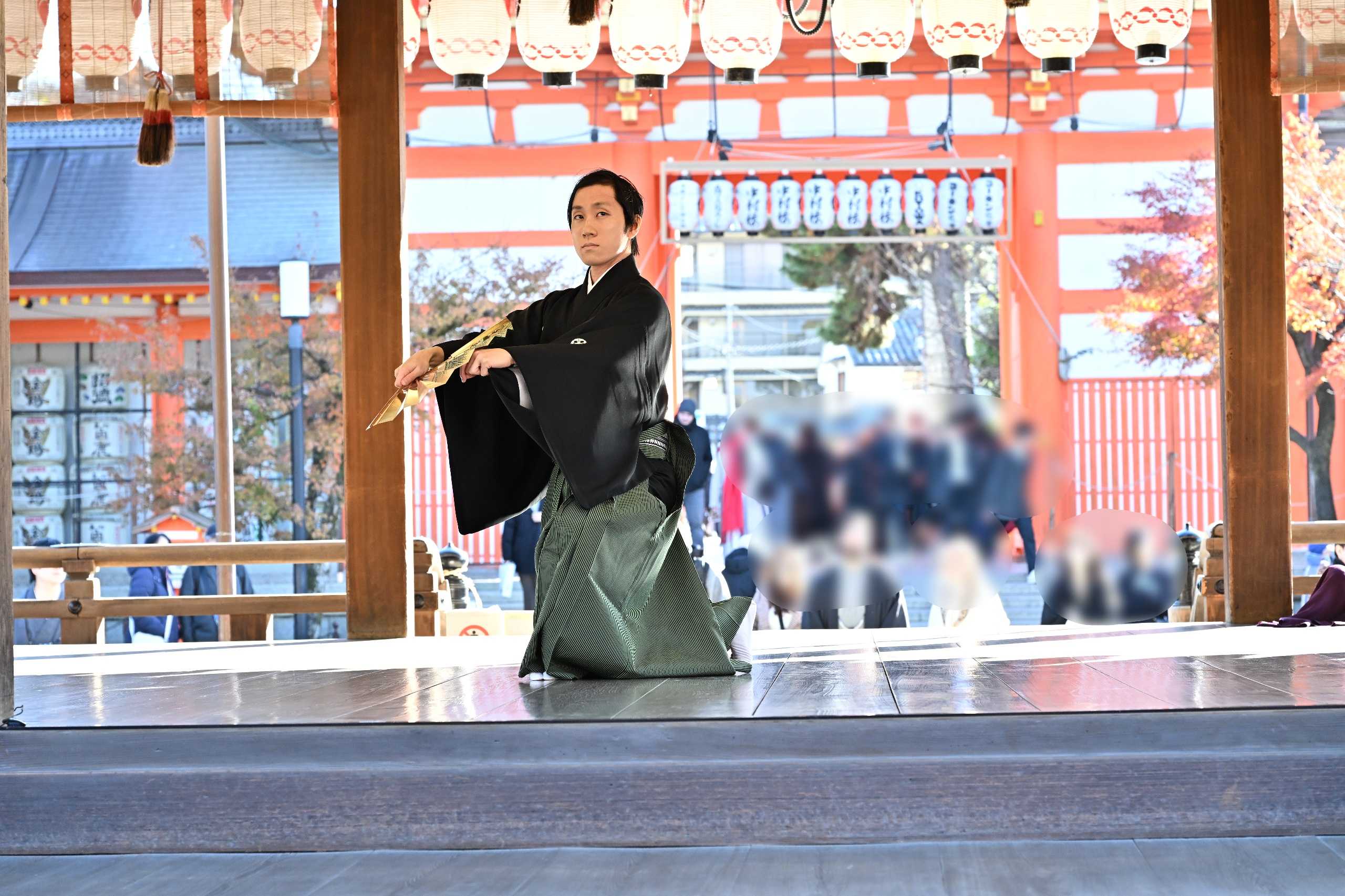 八坂神社にて奉納舞踊
